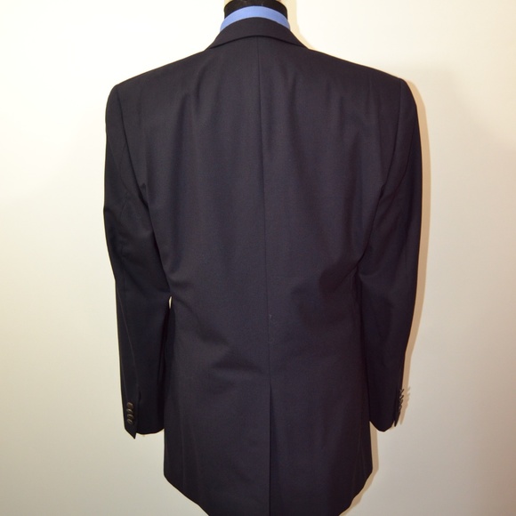 Jos A Bank 41L Sport Coat Blazer Suit Jacket Navy - Picture 4 of 8